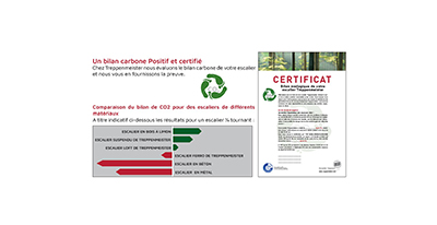 Certificat bilan carbone de l’escalier